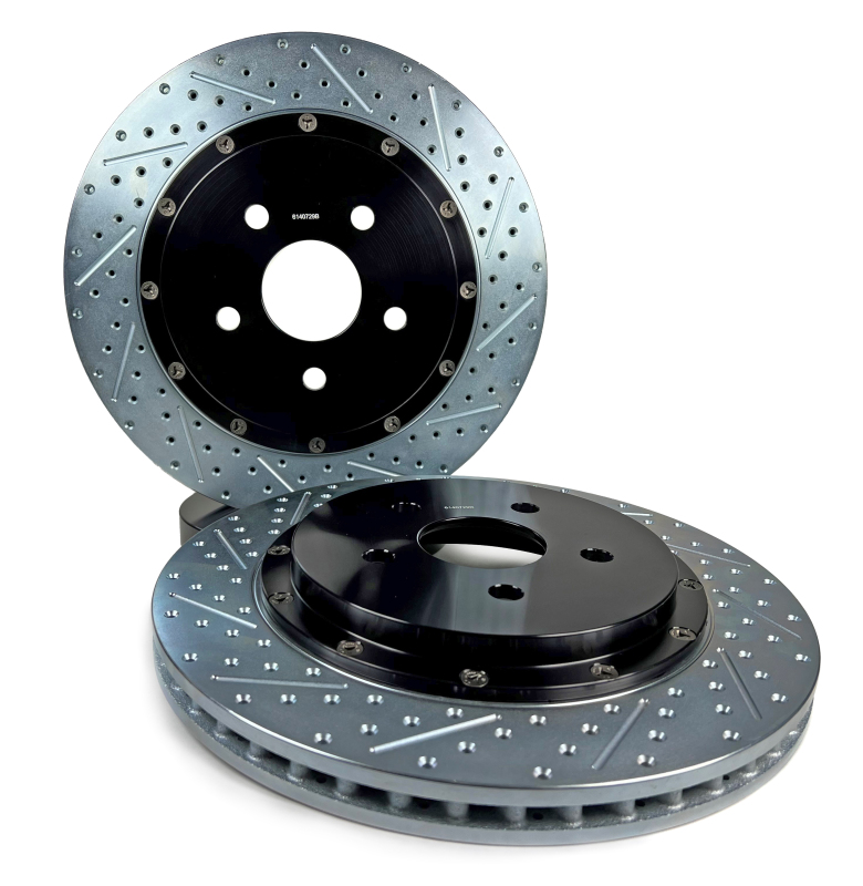 Chevrolet Camaro SS Brake Rotors (2) - Rear - Baer Brakes - EradiSpeed+ SDZ 2-Piece - Black - `16-`24